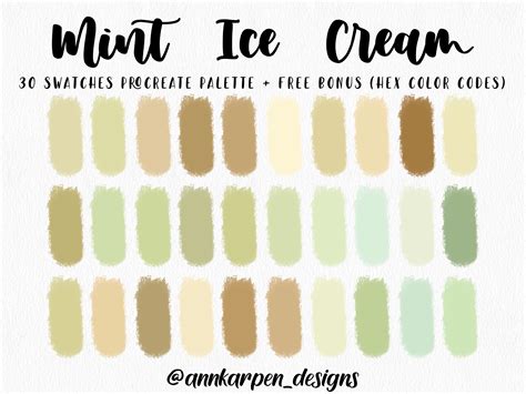 mint ice cream hex code
