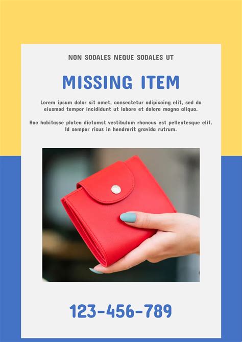 missing items