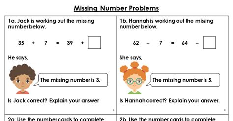missing number questions and answers
