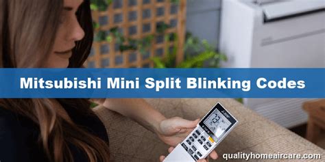 mitsubishi mini split error codes blinking