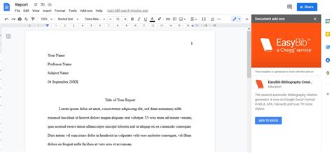 mla format google docs ipad