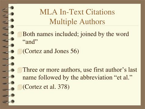 mla format in text citation with multiple authors