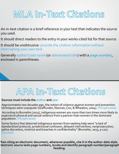 mla vs apa citation examples