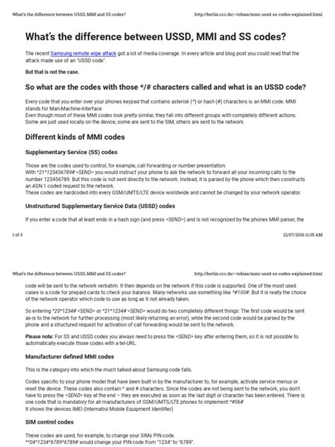 mmi code list pdf