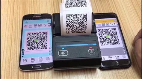 mobile phone printing qr code