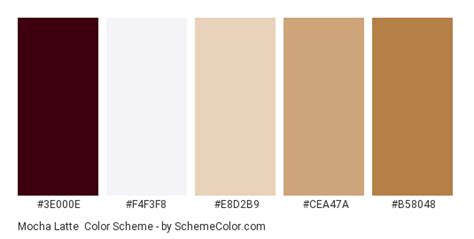 mocha latte colour code