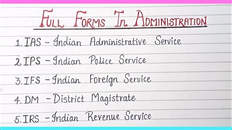 mod full form in administration