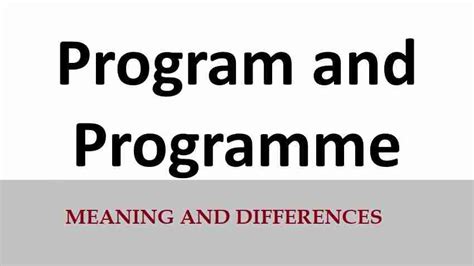 mode of program meaning