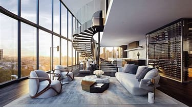 Modern Penthouse Interior Design