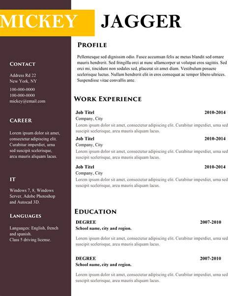 modern cv