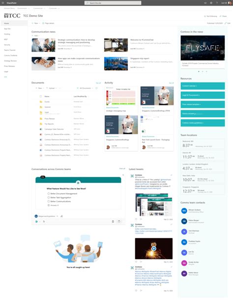 modern sharepoint team site examples