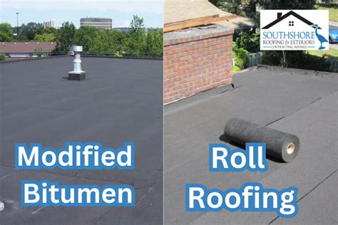 modified bitumen roof vs rolled roofing