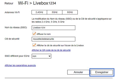 modifier code wifi orange livebox 6