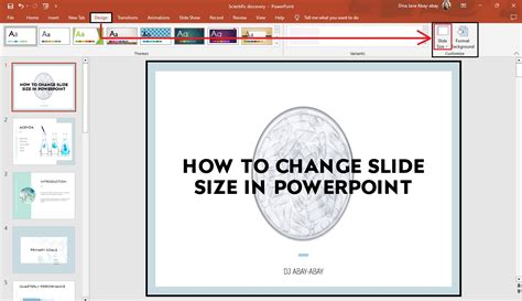 modify slide size powerpoint