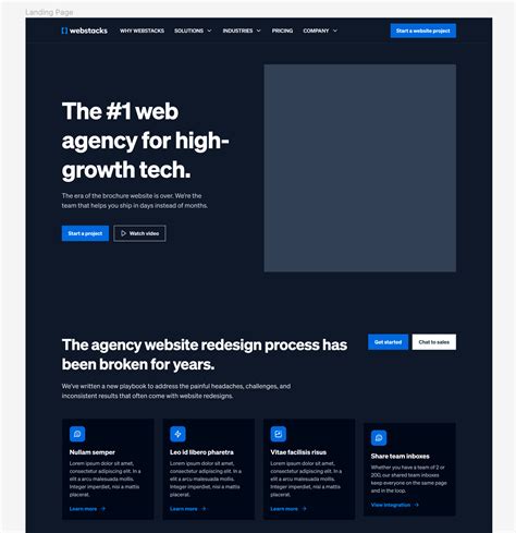 modular website design examples