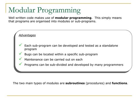 modulo meaning in programming