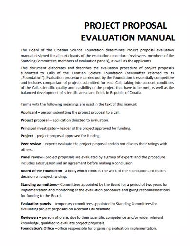 monitoring and evaluation in project proposal example