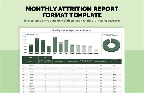 monthly report excel template