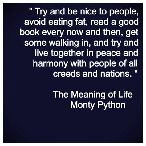 monty python meaning of life quotes