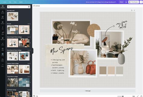 mood board examples for students pdf