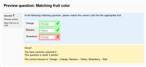 moodle matching question example