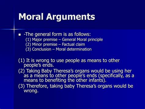 moral argument examples