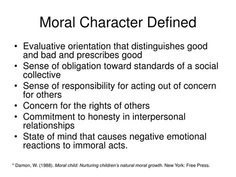 moral character examples