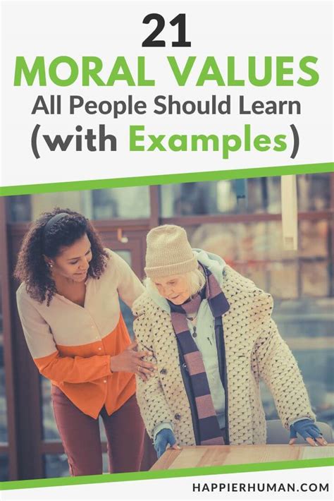 moral values examples in real life
