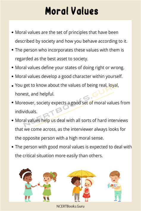 moral values questions for class 5