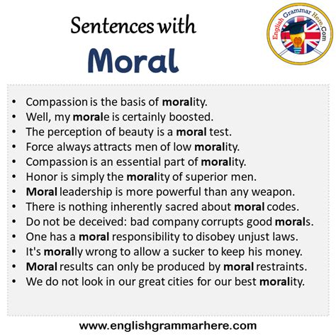 morality in a sentence for students