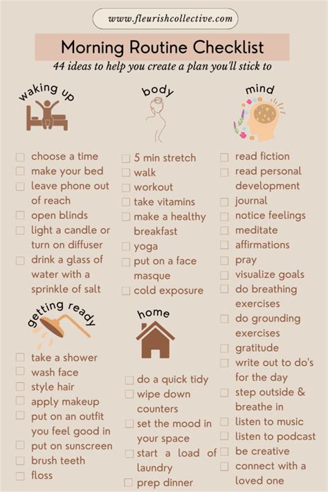 morning routine getting ready for work