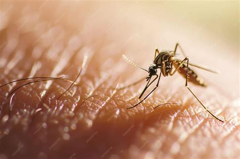 mosquito biting human