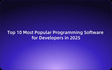 most popular programming software