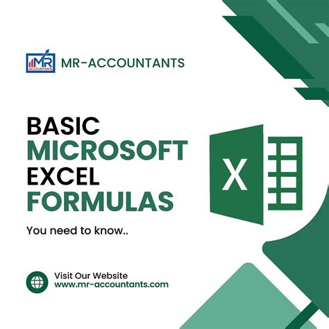 most used excel formulas in accounting