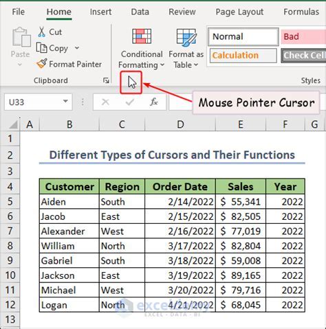mouse not working on excel spreadsheet