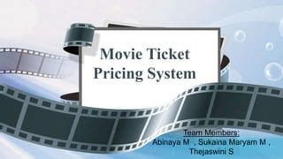 movie ticket pricing system