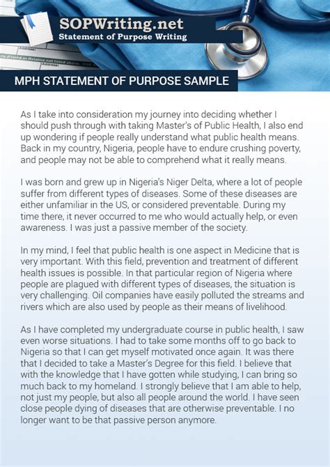 mph statement of purpose examples reddit