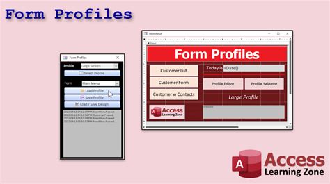 ms access form design examples download