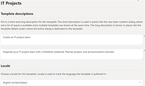ms teams description examples
