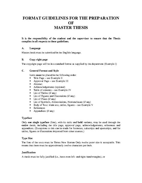 msc dissertation guidelines