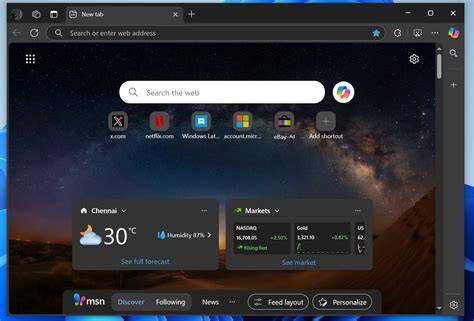 MSN di Microsoft Edge