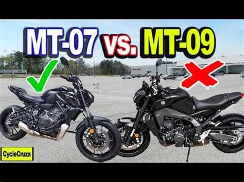 mt-07 vs mt-09 specs