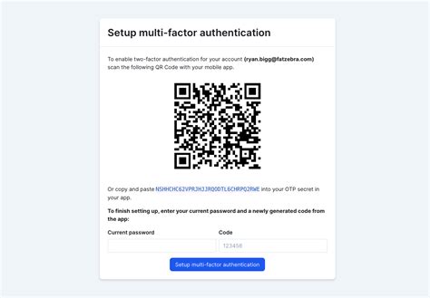 multi factor authentication qr code