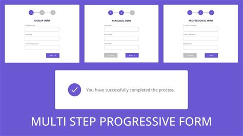 multi step form design examples