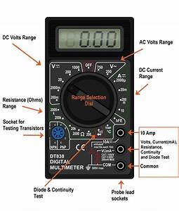 multimeter checking voltage levels