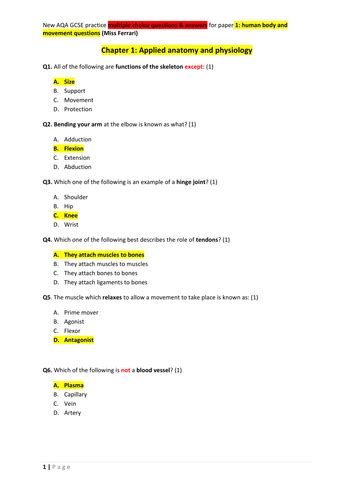 multiple choice quiz questions and answers uk pdf
