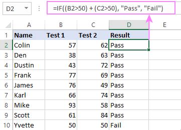 multiple conditional formula in excel
