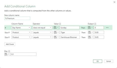 multiple conditions in power query