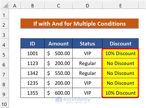 multiple if condition in excel vba