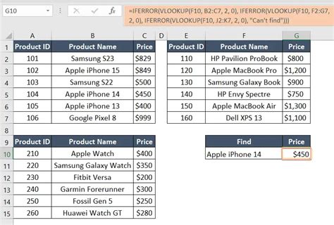 multiple if statements in excel with vlookup